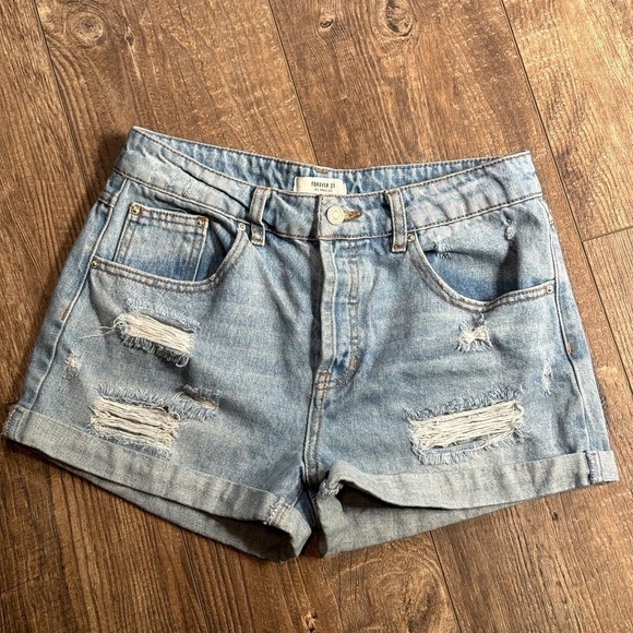 Forever 21 Jean Shorts Women's Size 27 - Picture 9 of 10